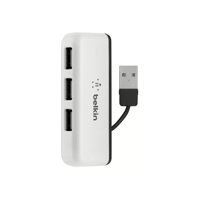 Belkin USB 2.0 4-poorts travel hub, zilver, F4U021bt