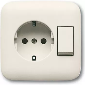 BUSCH JAEGER 4310/6 EUJ-212-500 - CEE 7/3 - 2P+E - beige - CE - 250 V - 16 A