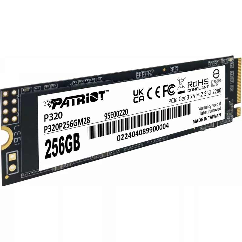SSD Patriot P320 256 GB M.2 2280 PCIe 3.0 x4 NVMe