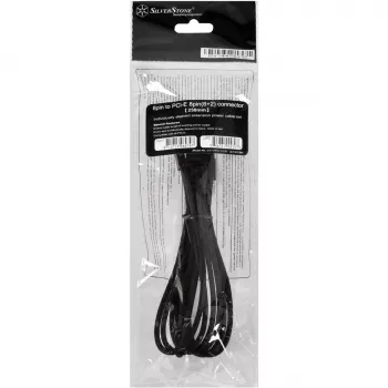 Kabel PCI-E 8-pins (6+2) Silverstone SST-PP07-PCIB 0,25 m