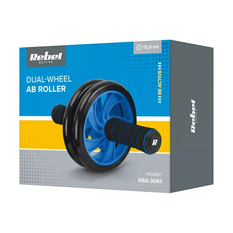 REBEL ACTIVE dubbel wiel, buikspierroller AB Wheel