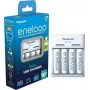 Panasonic eneloop BQ-CC61 Oplader met 4 x 2200 mAh accu's (K-KJ61MCD40USB)