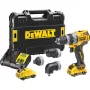 Pistoolgreepboormachine DeWalt DCD703L2T-QW — 12V, 3,0Ah x2, 1500 t/min, 10 mm snelspanboorkop, 25,5 N·m, 0,9 kg