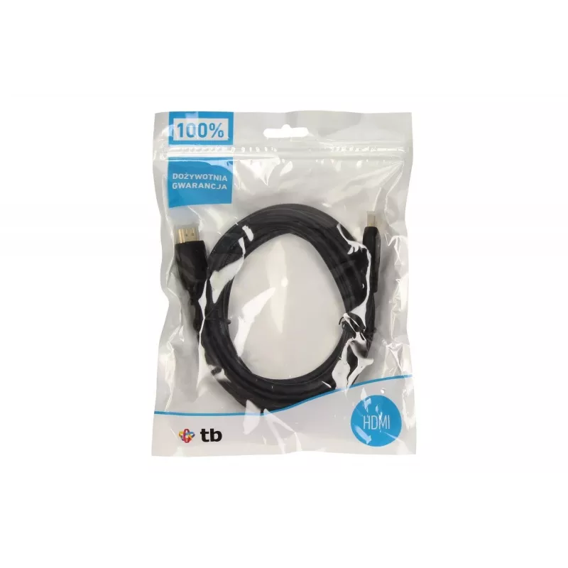 TB V 1.4-HDMI-kabel verguld 3m.