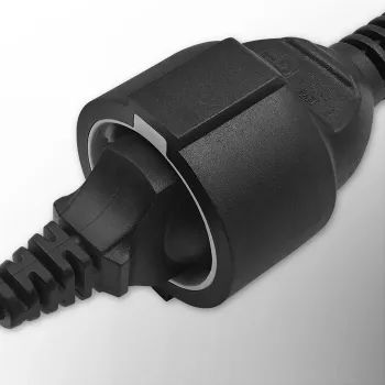 Netadapter QOLTEC 53906 IEC 320 C14 naar SCHUKO 16A 250V