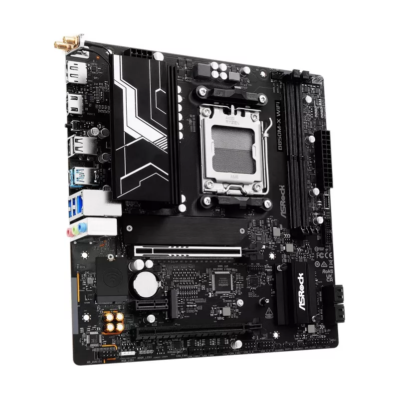 ASRock B850M-X WiFi R2.0 AMD B850 AM5 Micro-ATX Moederbord