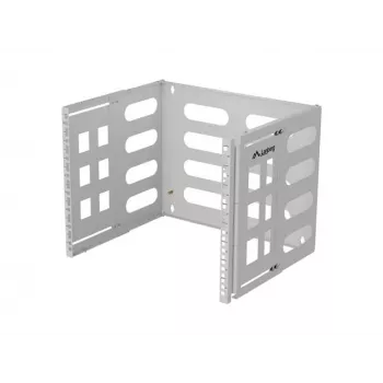 Wandmontage 19 inch rack LANBERG 8U, diepte 497×400/240 mm, grijs