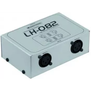 Stereo line-isolator rack 19 inch Omnitronic LH-082 2-kanaals