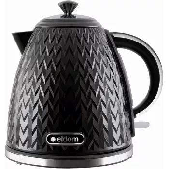 ELDOM NELA waterkoker, 1,7 l inhoud, 2000 W vermogen, zwart