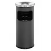 Durable 3332-58 ronde as-/afvalbak, 17 L, aluminium/metaal, antraciet