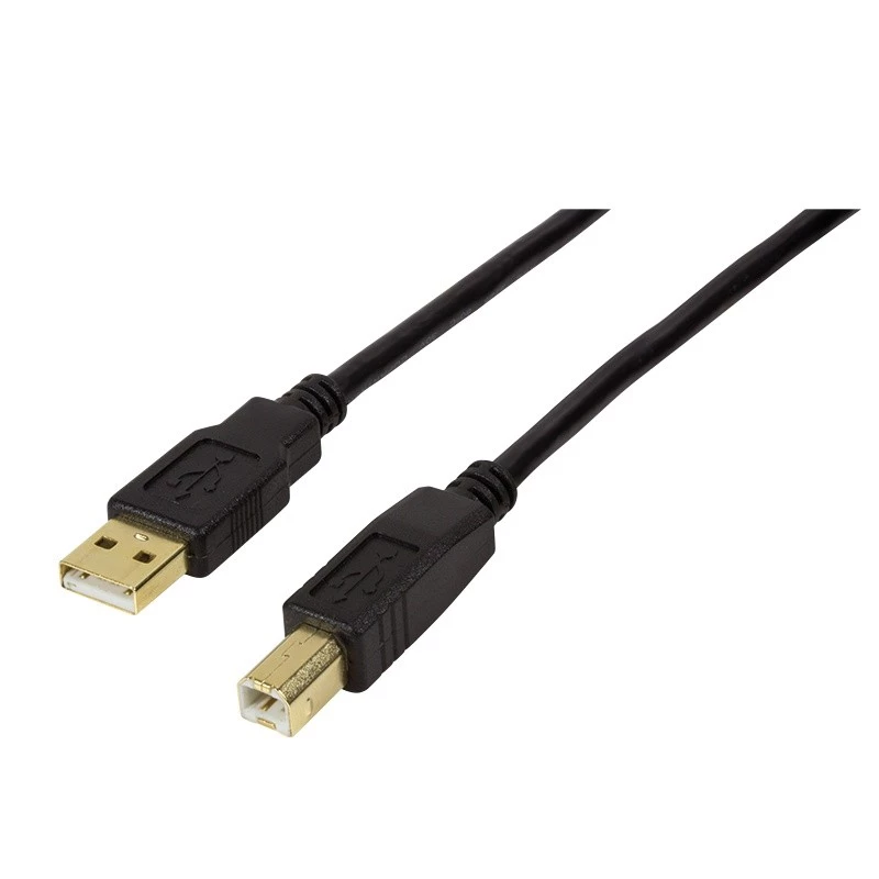USB-kabel LogiLink UA0264 USB 2.0 10 m USB A USB B zwart