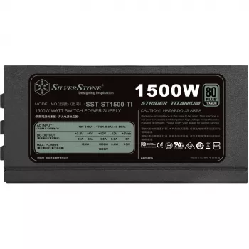 Silverstone SST-ST1500-TI v1.1 voeding 80 PLUS Titanium, modulair - 1500 Watt (SST-ST1500-TI v1.1)