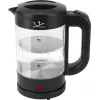 Jata HA702 waterkoker, 1,2 l, 1500 W, borosilicaatglas, snoerloos, zwart