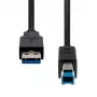 USB 3.2 Gen1 A-naar-B kabel ProXtend USB3AB-0005, 5 m, USB 3.2 Gen1 (tot 5 Gbit/s)