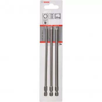 Extra harde schroefbits voor RVS, zachthout 3 stuks Torx T20, T25, T30 inbus