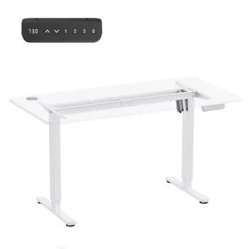 Elektrisch in hoogte verstelbaar bureau ergo office ER-400 W — max. hoogte 1160 mm, max. belasting 80 kg
