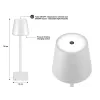 Beper P201UTP102 oplaadbare tafellamp, aanraakschakelaar, 2 W