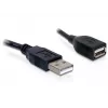 USB 2.0-verlengkabel DeLOCK 82457 0,15 m zwart