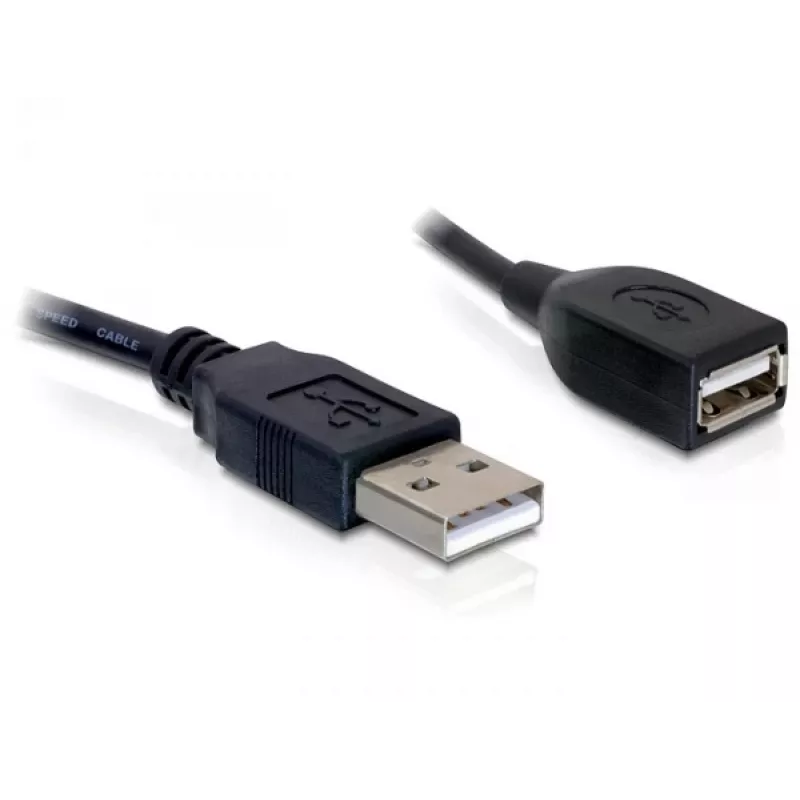 USB 2.0-verlengkabel DeLOCK 82457 0,15 m zwart