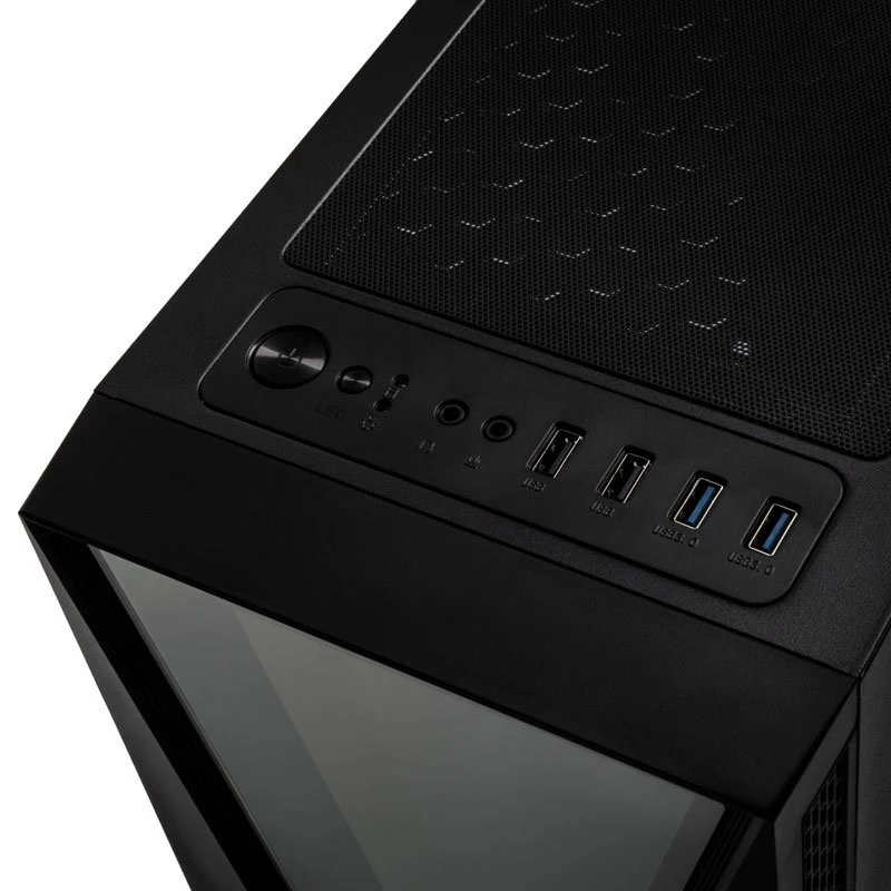 Kolink VOID RGB pc-behuizing (tower), zwart, met venster, led-ventilator, stoffilter