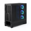 Fractal Design Pop 2 Air zwart Solid midi-tower pc-behuizing — ATX-ondersteuning, 3x 120 mm frontventilatoren, 2,5/3,5-inch drive bays, 215×481×462 mm