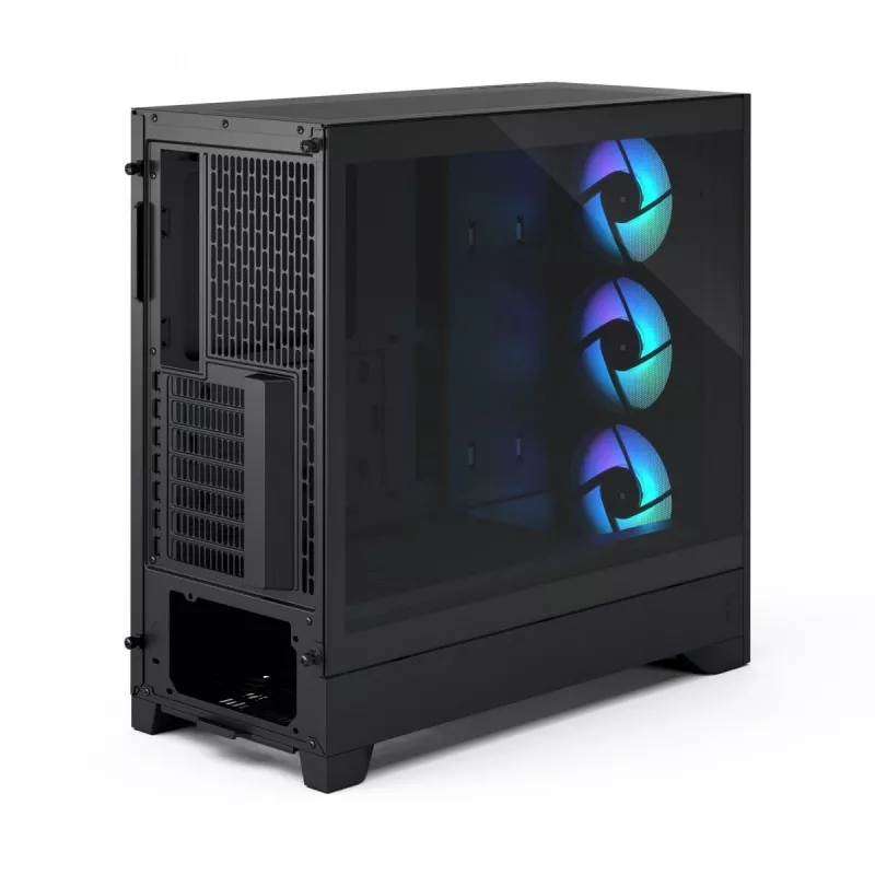 Fractal Design Pop 2 Air zwart Solid midi-tower pc-behuizing — ATX-ondersteuning, 3x 120 mm frontventilatoren, 2,5/3,5-inch drive bays, 215×481×462 mm
