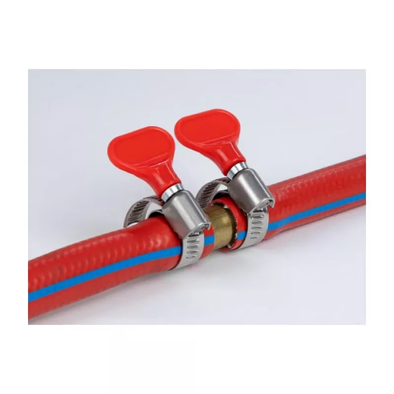 Butterfly-slangklem DeLOCK 400 SS 16 - 25 mm 5 stuks rood