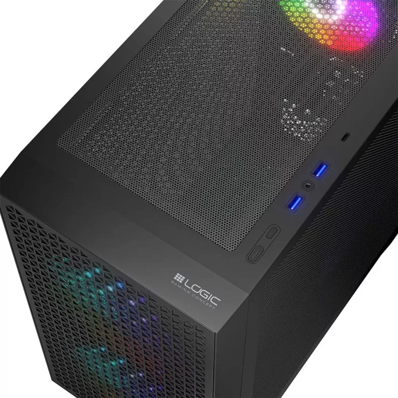 Logic DART PRO ARGB MINI USB-C pc-behuizing zwart