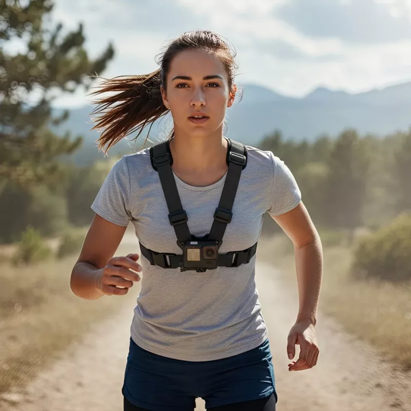 Borstband smartphonehouder MACLEAN MC-294 verstelbaar licht voor handsfree gebruik