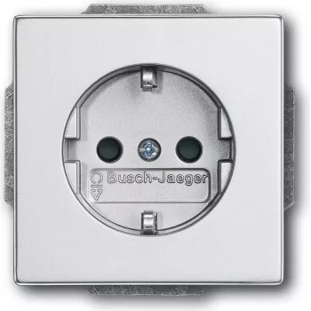 BUSCH JAEGER 2013-0-5272 - CEE 7/3 - 2P+E - zilver - 250 V - 16 A - 63 mm