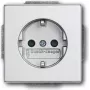 BUSCH JAEGER 2013-0-5272 - CEE 7/3 - 2P+E - zilver - 250 V - 16 A - 63 mm