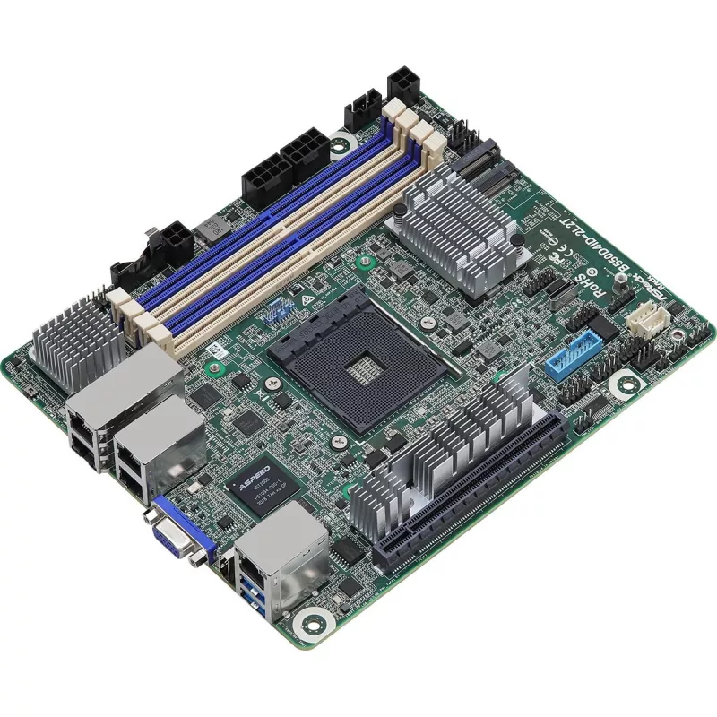 ASRock B550D4ID-2L2T Moederbord AMD B550 Socket AM4 mini ITX (B550D4ID-2L2T)