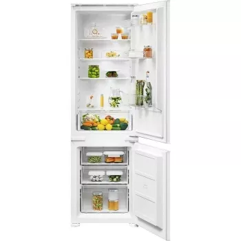 Inbouw koel-vriescombinatie Electrolux ENS3SE18S – roestvrijstaal, vriesvak boven, verwisselbare deurstop, energie-efficiëntieklasse E