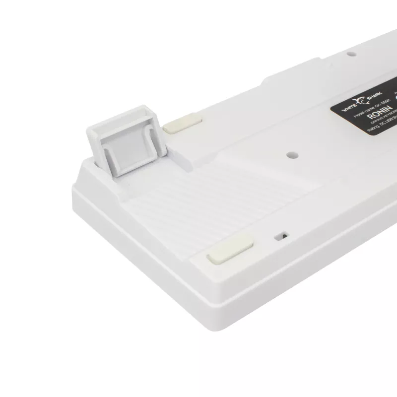 Toetsenbord White Shark RONIN wit USB QWERTY 68 toetsen LED