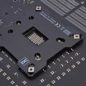 Backplate Alphacool 13071 roestvrijstaal zwart 90mm