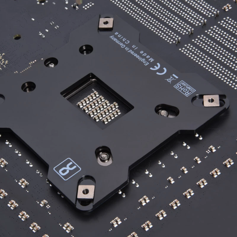 Backplate Alphacool 13071 roestvrijstaal zwart 90mm