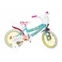Kinderfiets Toimsa TOI1698 16 inch met Peppa Pig-afbeeldingen, geschikt voor leeftijd 3–6