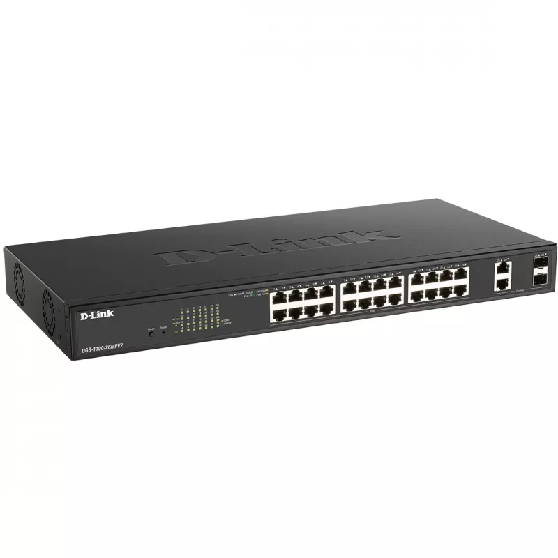 Managed L2 Gigabit Ethernet-switch D-Link DGS-1100-26MPV2