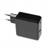 Laptopvoeding IBOX IUZ65WA, AC/DC automatisch 100–240V → 18,5–20,5V, 65W, 1×USB, zwart