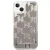 Karl Lagerfeld KLHCP14MLMNMS iPhone 14 Plus 6.7 hardcase zilver / zilver Liquid Glitter Monogram