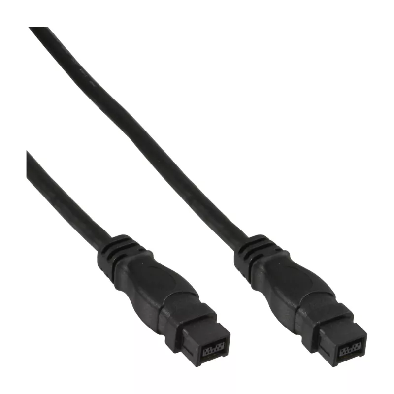 FireWire 800-kabel InLine 39902 1,8 m stekker/stekker zwart
