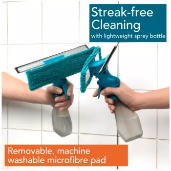 Beldray LA024275TQEU7 2-in-1 raamreiniger spray – spuit- en trekkerhulp