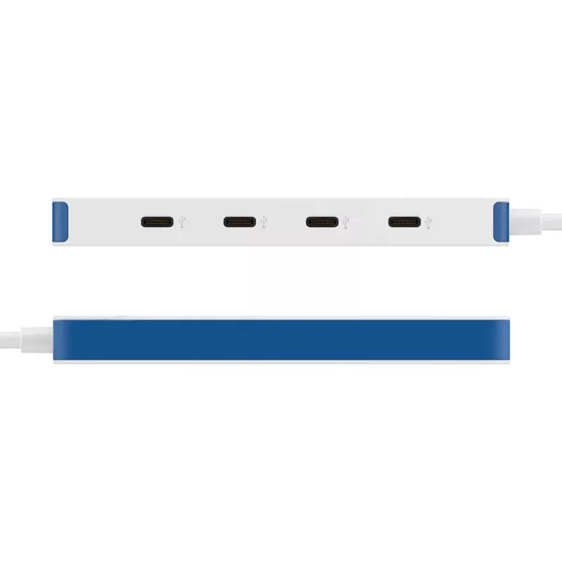 Hyper HyperDrive Flex 4-poorts USB-C-hub, wit/blauw | HD5201BUGL