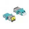 DeLOCK 86900 glasvezelkoppeling LC duplex bus-bus multimode aqua