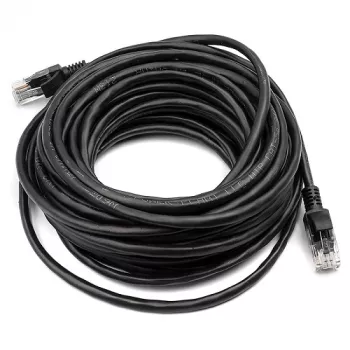 Cat5E UTP-kabel, 10 m, zwart