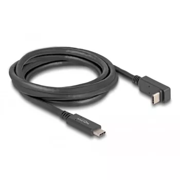 DeLOCK USB-kabel USB Type-C stekker naar USB Type-C stekker afgewinkeld 2m 5 Gbit/s 4K PD 60W