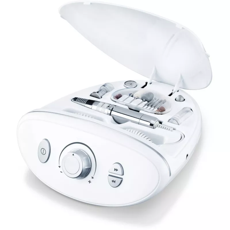Manicure-pedicureset Beurer MP 100 nagelverzorging – elektrisch manicure-/pedicureapparaat, wit