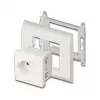 Geaarde contactdoos DELOCK Easy 45 T13 Zwitserland 45×45 mm, 250 V / 10 A, wit