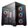 PC-behuizing DeepCool CG530 4F midi tower zwart — gehard glas, ATX/ITX/Micro ATX, 3x120mm ventilatoren, USB-C