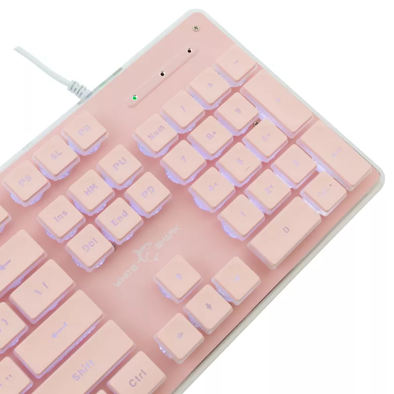 White Shark GK-003441 Tachi gamingtoetsenbord, roze, US-indeling